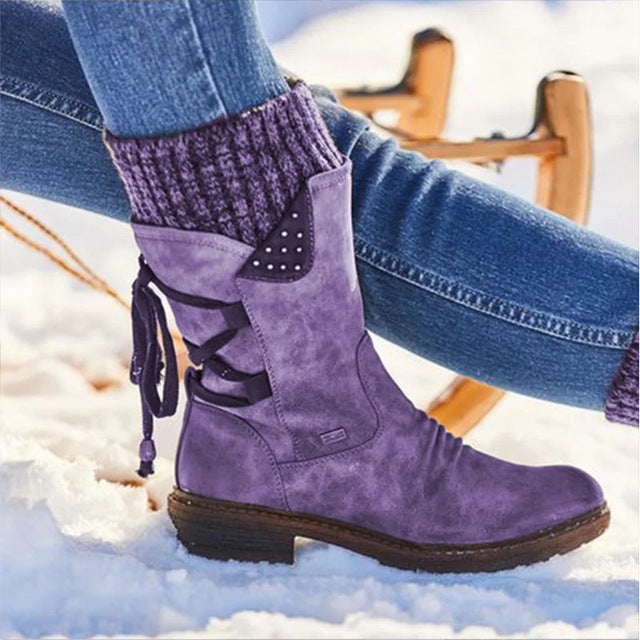 H&F Winter Mid-Calf Snow Boots c