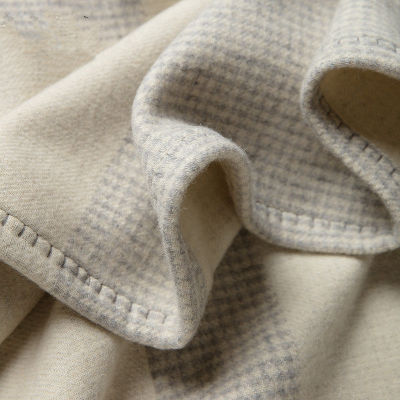 H&F Wool Lattice Blanket c