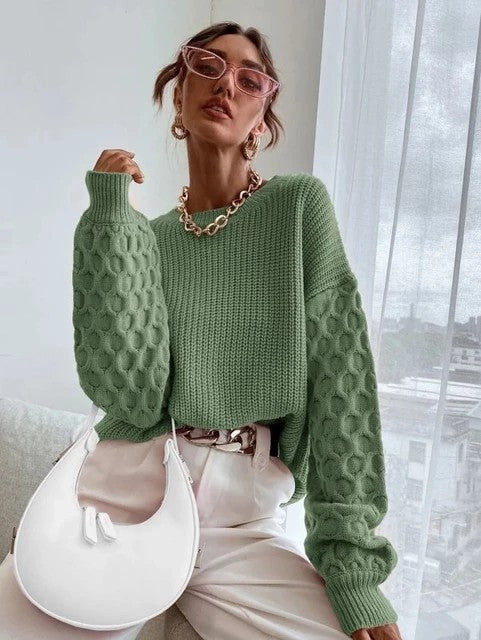 H&F Pullover Knit Sweater c