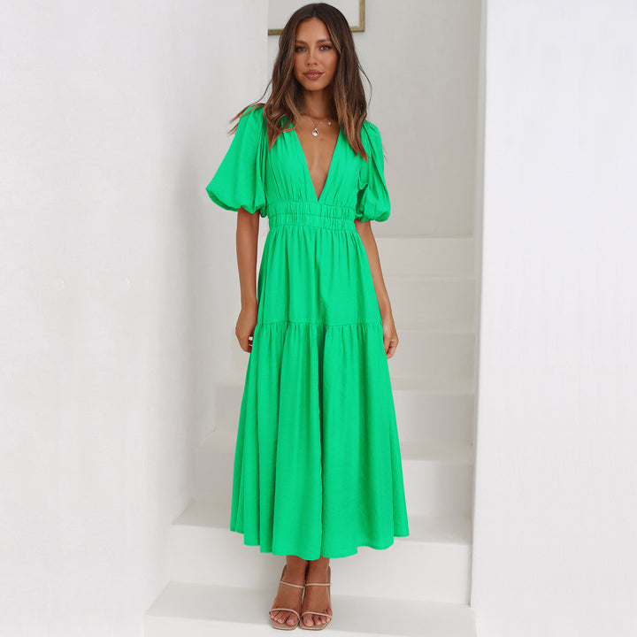 H&F Puff Sleeve Dress c