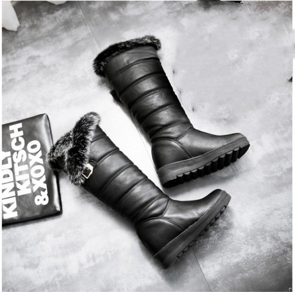 H&F Rabbit Platform Snow Boots c