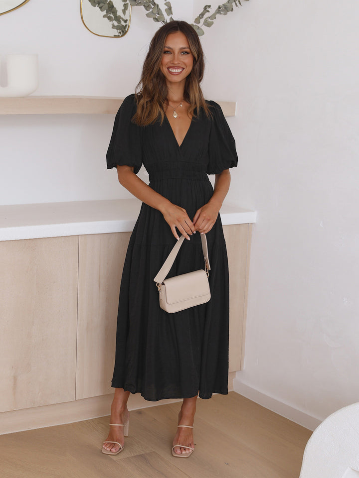 H&F Puff Sleeve Dress c
