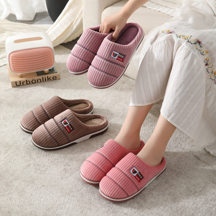 H&F Couple Cotton Slippers c