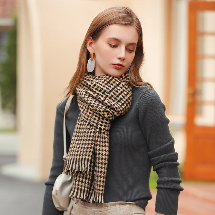H&F Diamond Check Scarf c