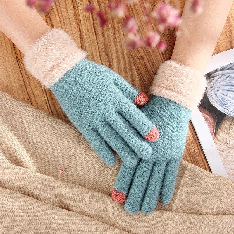 H&F Cute Wool Gloves c