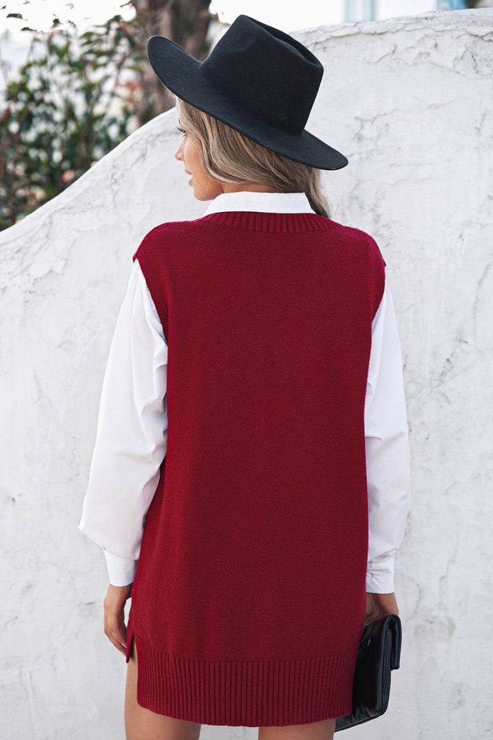 H&F Solid Knit Vest c