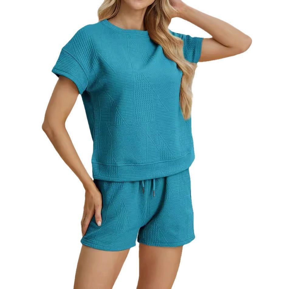 H&F Textured Shorts Suit c
