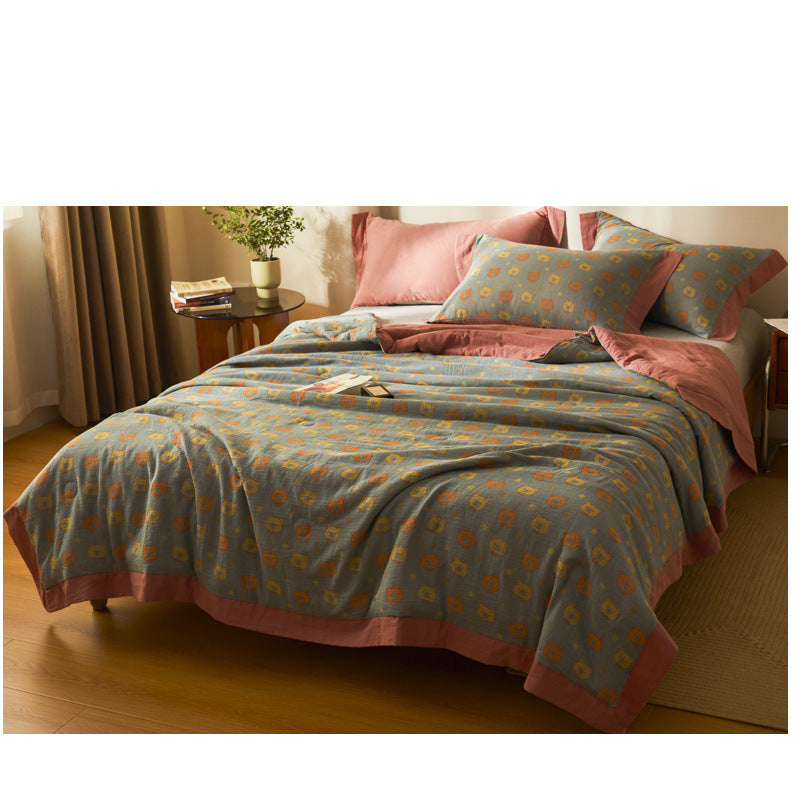 H&F — Cotton Class A Yarn-Dyed Jacquard Summer Blanket
