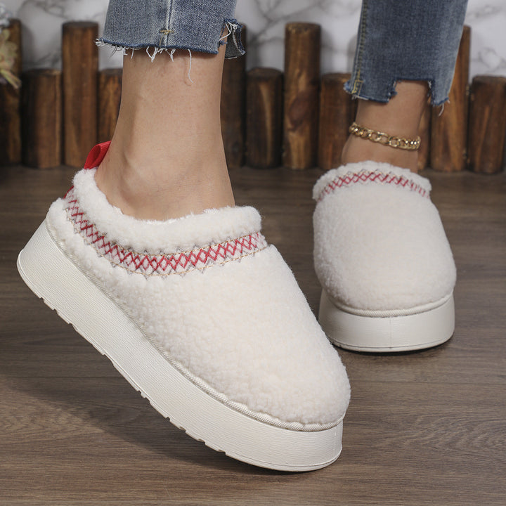 H&F Ethnic Plush Slippers c