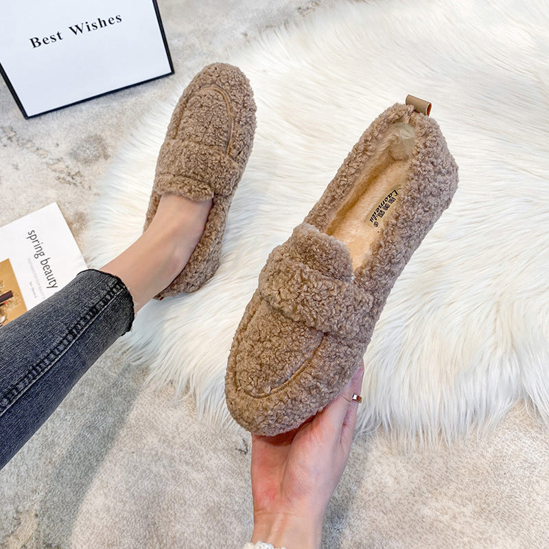 H&F Furry Flat Slippers c