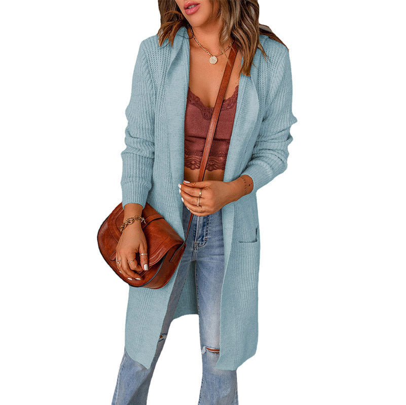 H&F Knitted Hoodie Cardigan c