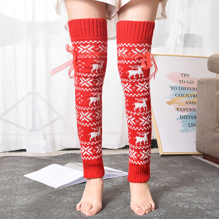 H&F Wool Overknee Socks c