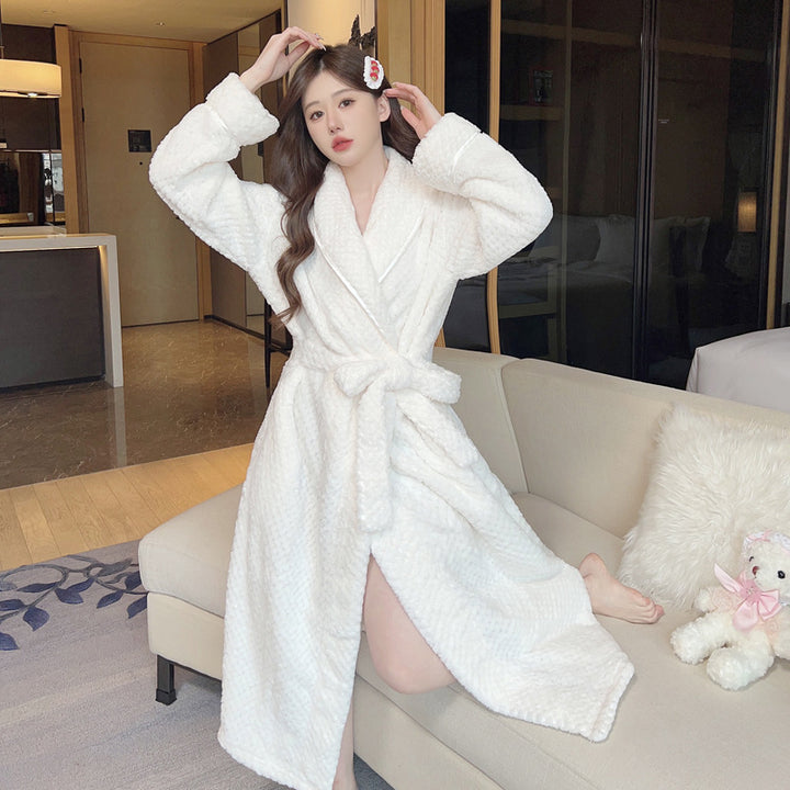 H&F Long Salon Bathrobe c