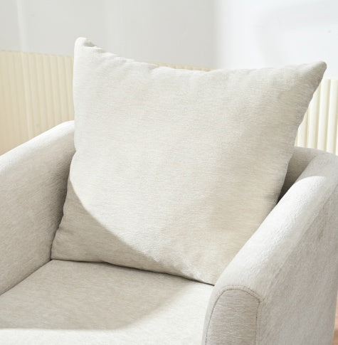 H&F Upholstered Wood Armchair c