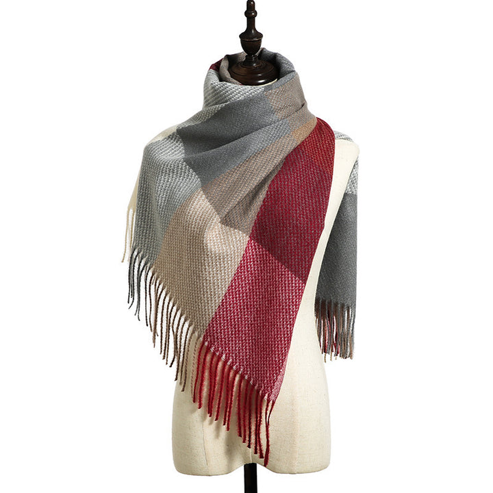 H&F Cashmere Tassel Scarf c