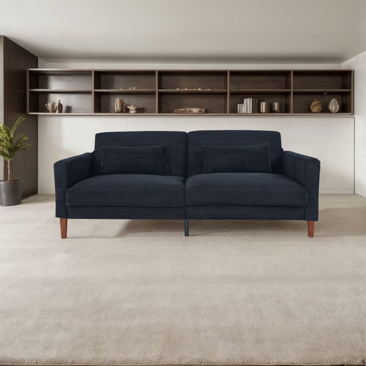 H&F Stylish Corduroy Loveseat c