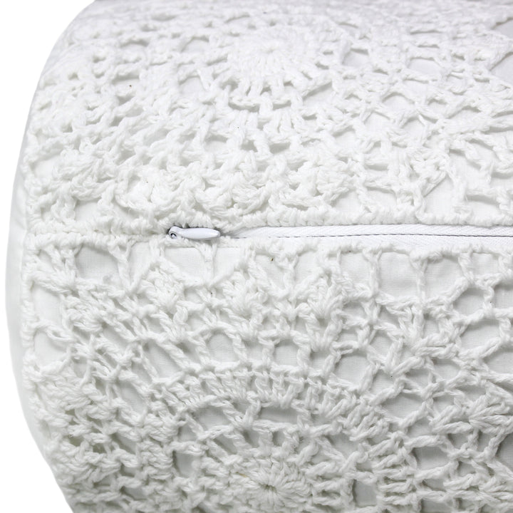 Hand Made Crochet Cotton Neckroll Pillow
