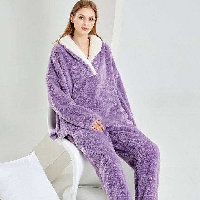 H&F Flannel Pajama Set c