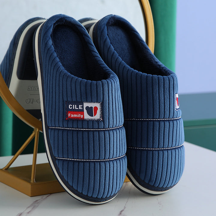 H&F Couple Cotton Slippers c