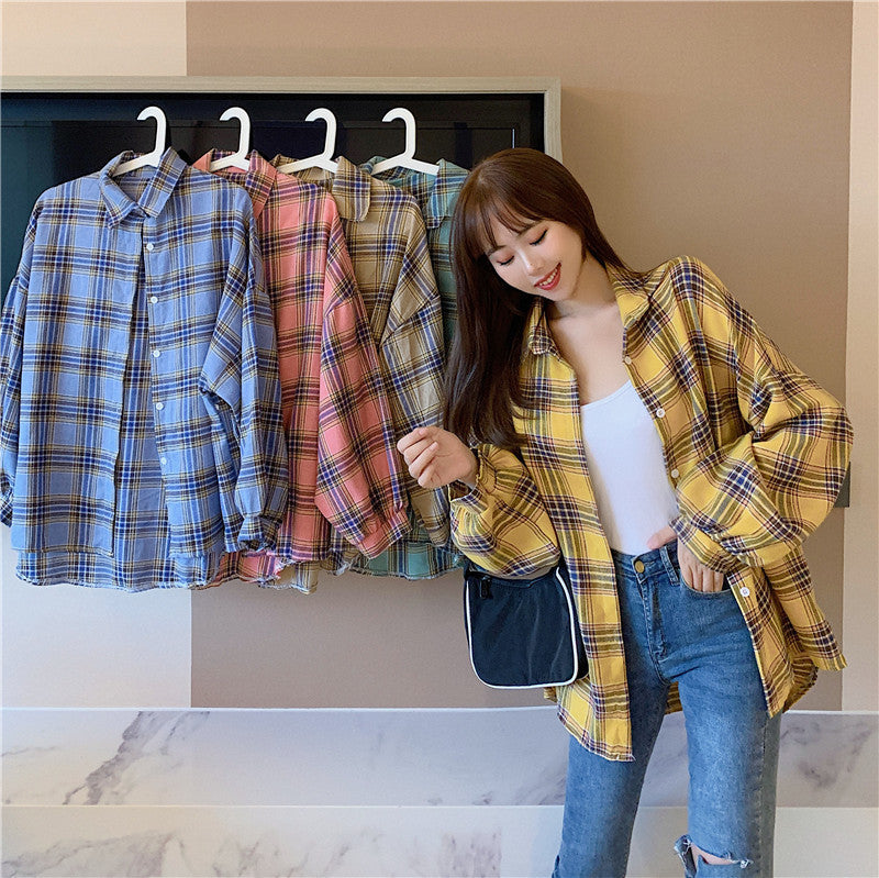 H&F Retro Plaid Shirt c