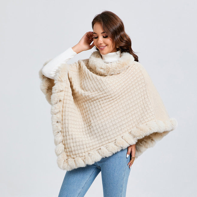 H&F Rabbit Fur Cape c