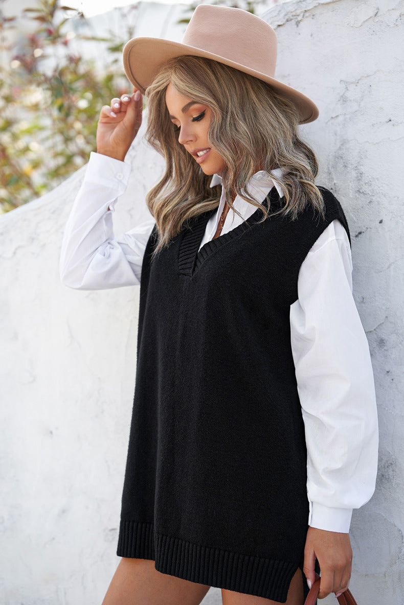 H&F Solid Knit Vest c