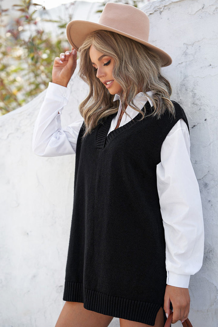 H&F Solid Knit Vest c