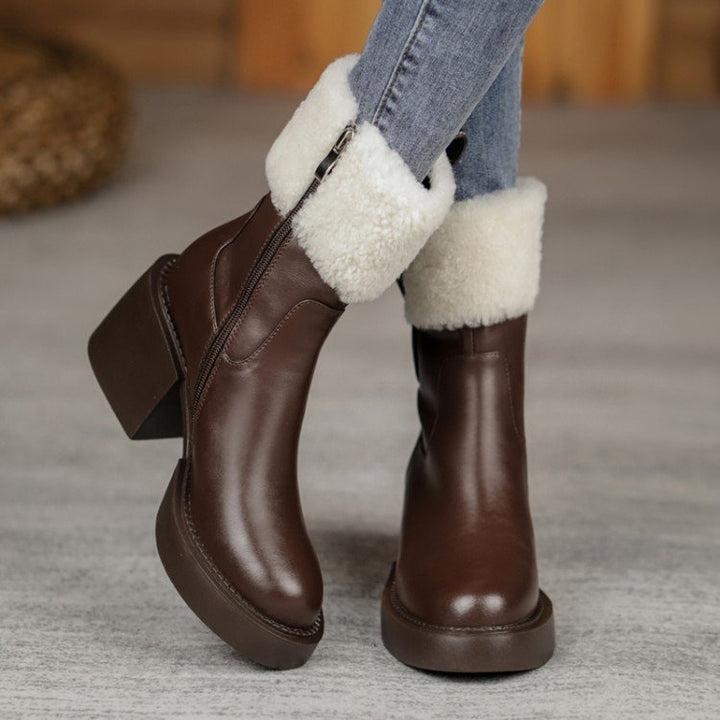 H&F Thick Heel Boots c
