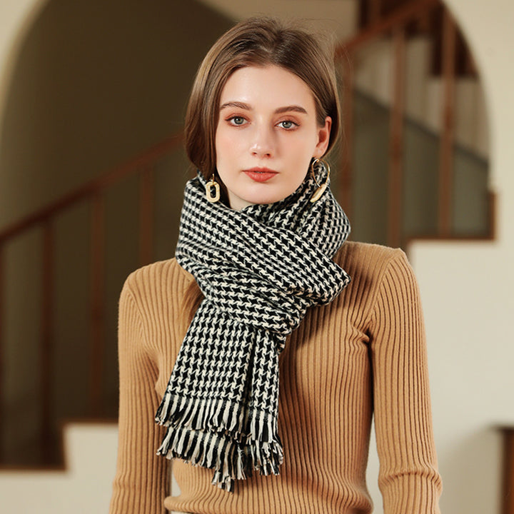 H&F Diamond Check Scarf c