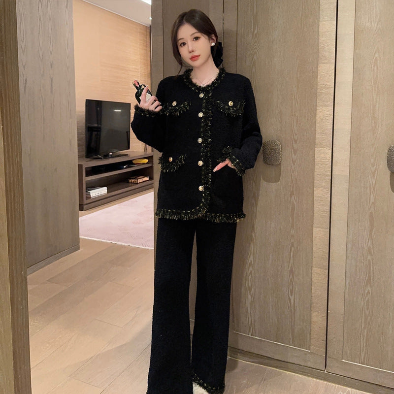 H&F French Velvet Pajamas c