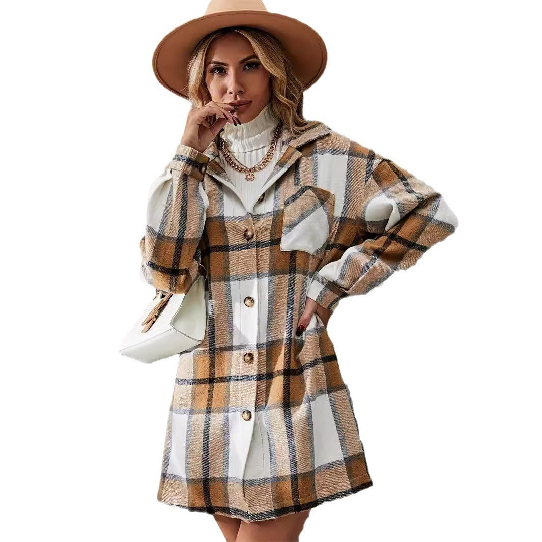 H&F Woolen Plaid Suit c