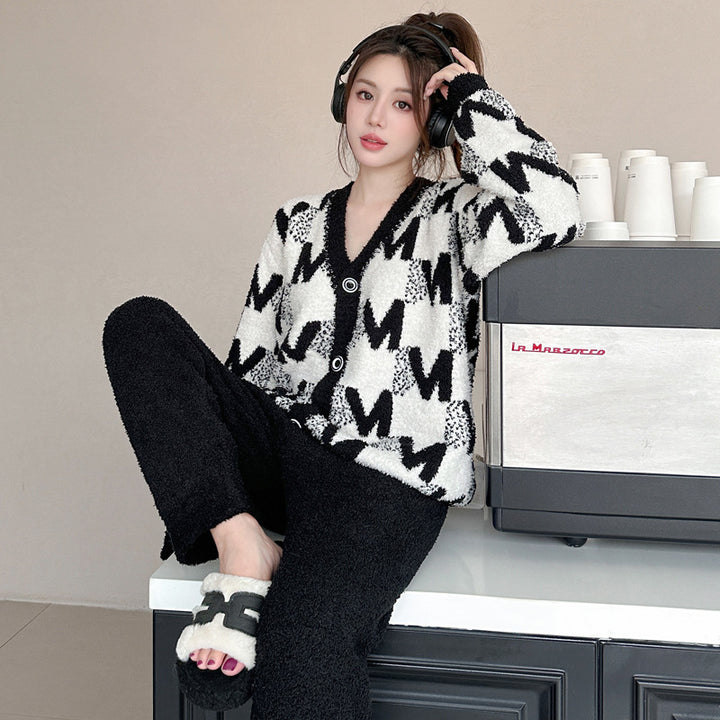 H&F French Velvet Pajamas c