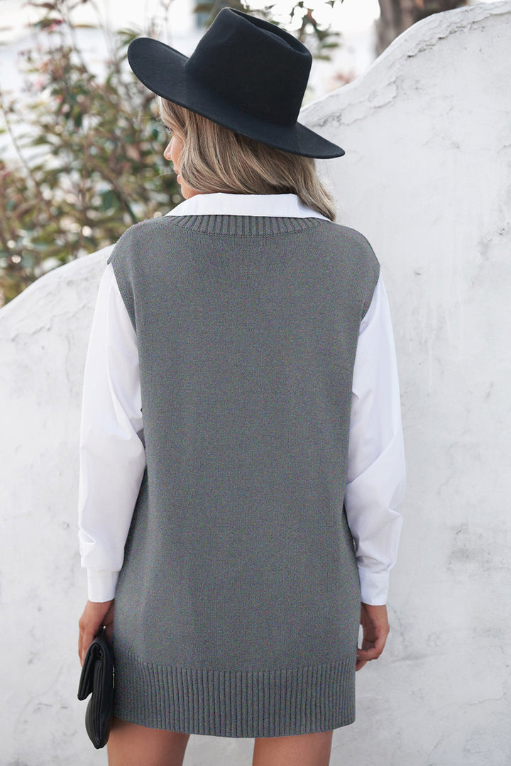 H&F Solid Knit Vest c