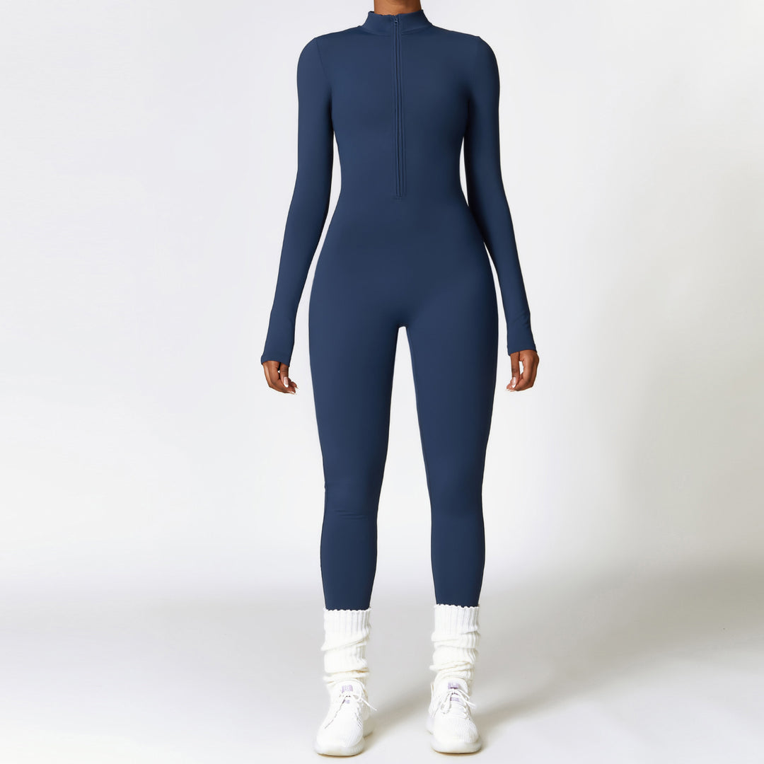 H&F Zipper Fitness Jumpsuit c