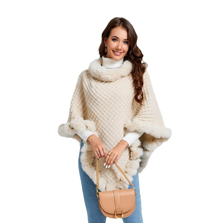 H&F Rabbit Fur Cape c