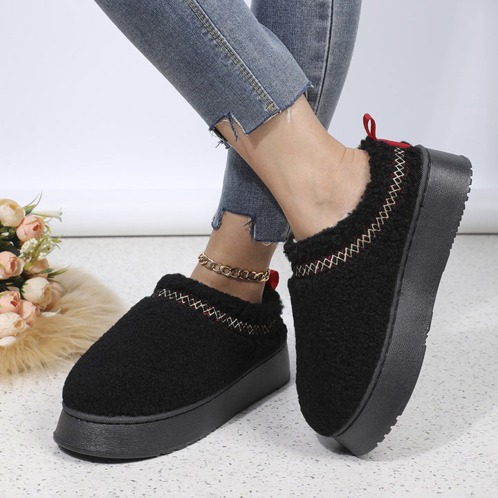 H&F Ethnic Plush Slippers c