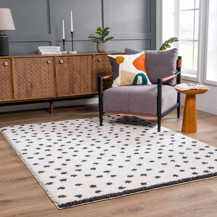 H&F Dotted Plush Rug d