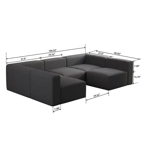 H&F Modular Sectional Sofa c