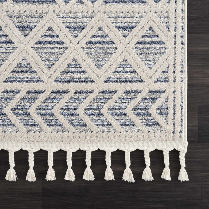 Magnolia Embossed Blue 2302 Area Rug - Clearance