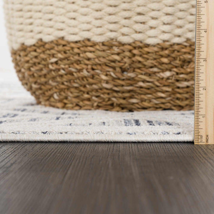 Magnolia Embossed Blue 2302 Area Rug - Clearance