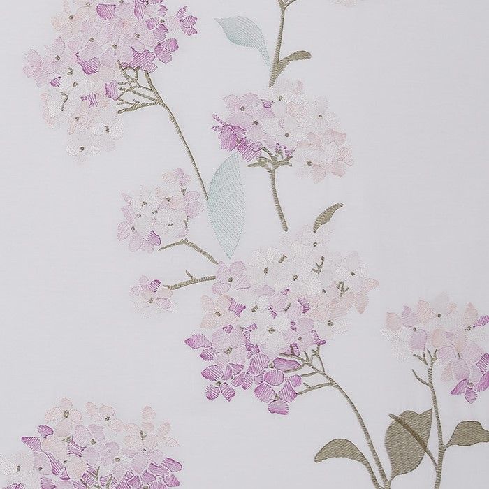 Hydrangea 100% Cotton Embroidered Duvet Cover Set