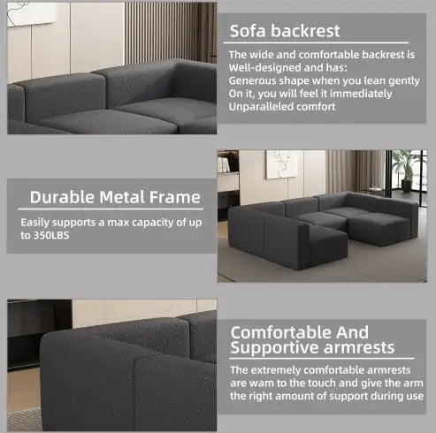 H&F Modular Sectional Sofa c