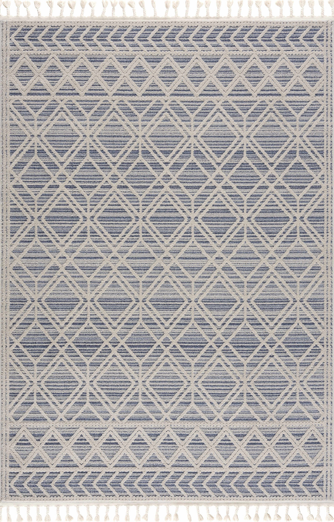 Magnolia Embossed Blue 2302 Area Rug - Clearance