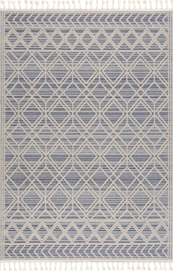 Magnolia Embossed Blue 2302 Area Rug - Clearance