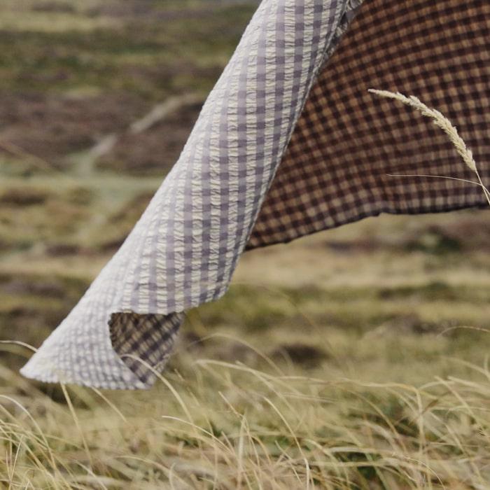 JUNA Bæk&Bølge Duvet Cover Set, Queen, Grey/Birch