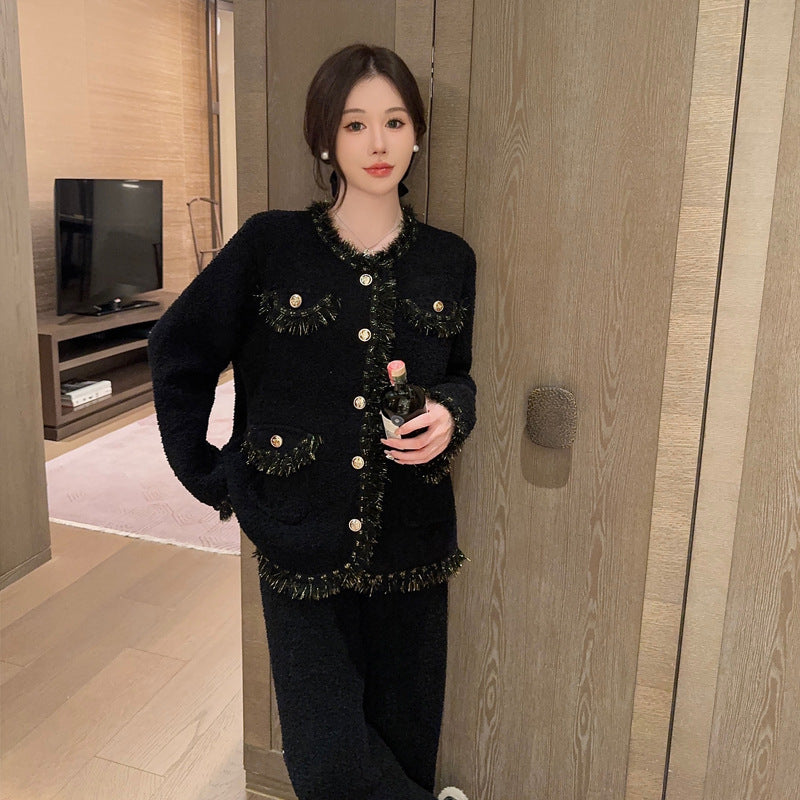 H&F French Velvet Pajamas c