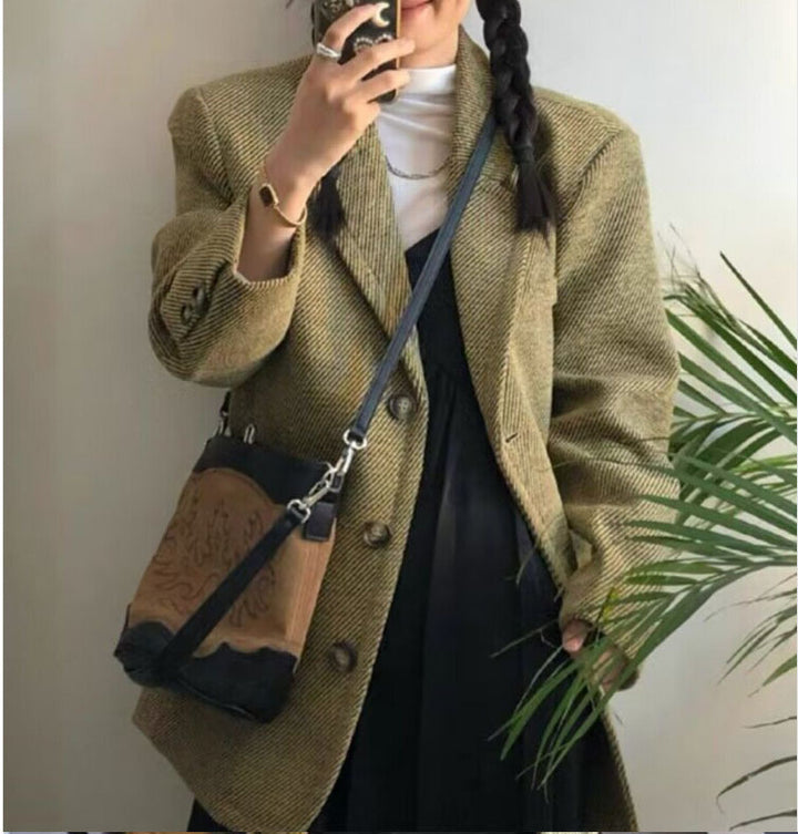 H&F Woolen Thickened Coat c