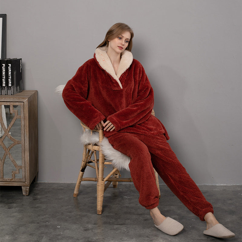 H&F Flannel Pajama Set c