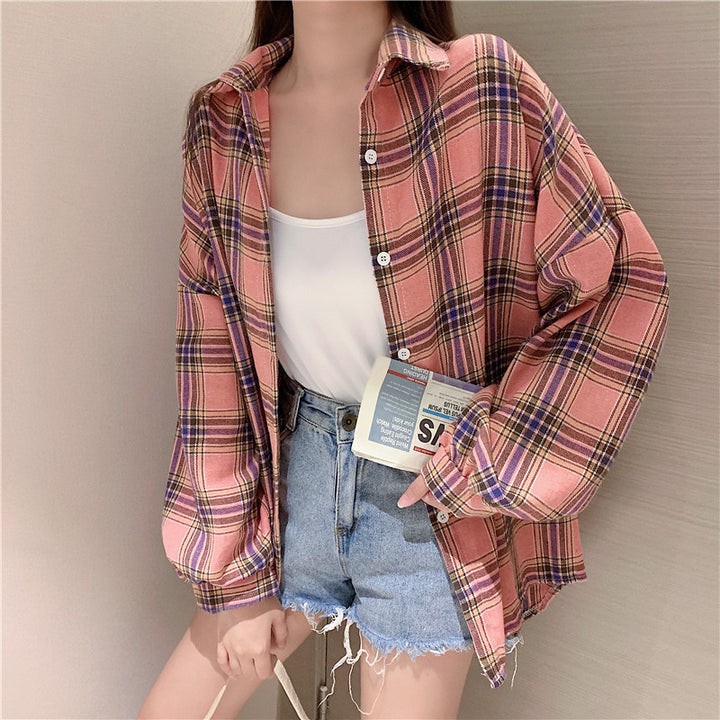 H&F Retro Plaid Shirt c