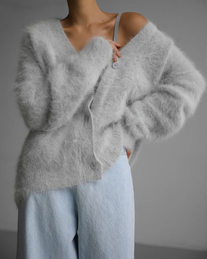 H&F V Neck Button Cardigan c